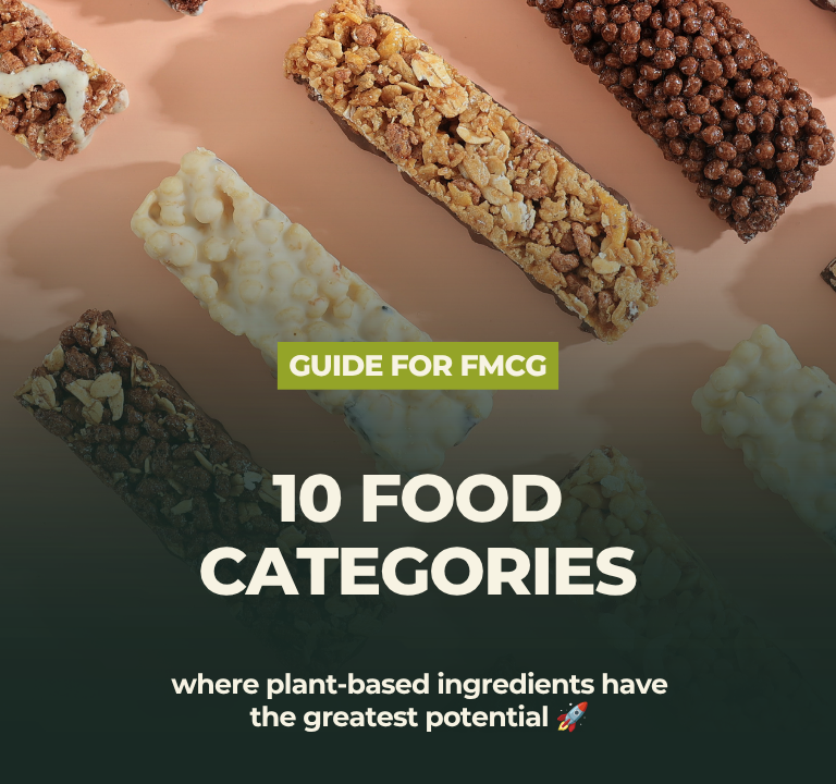 10 food categories where plant-based ingredients have the greatest potential today